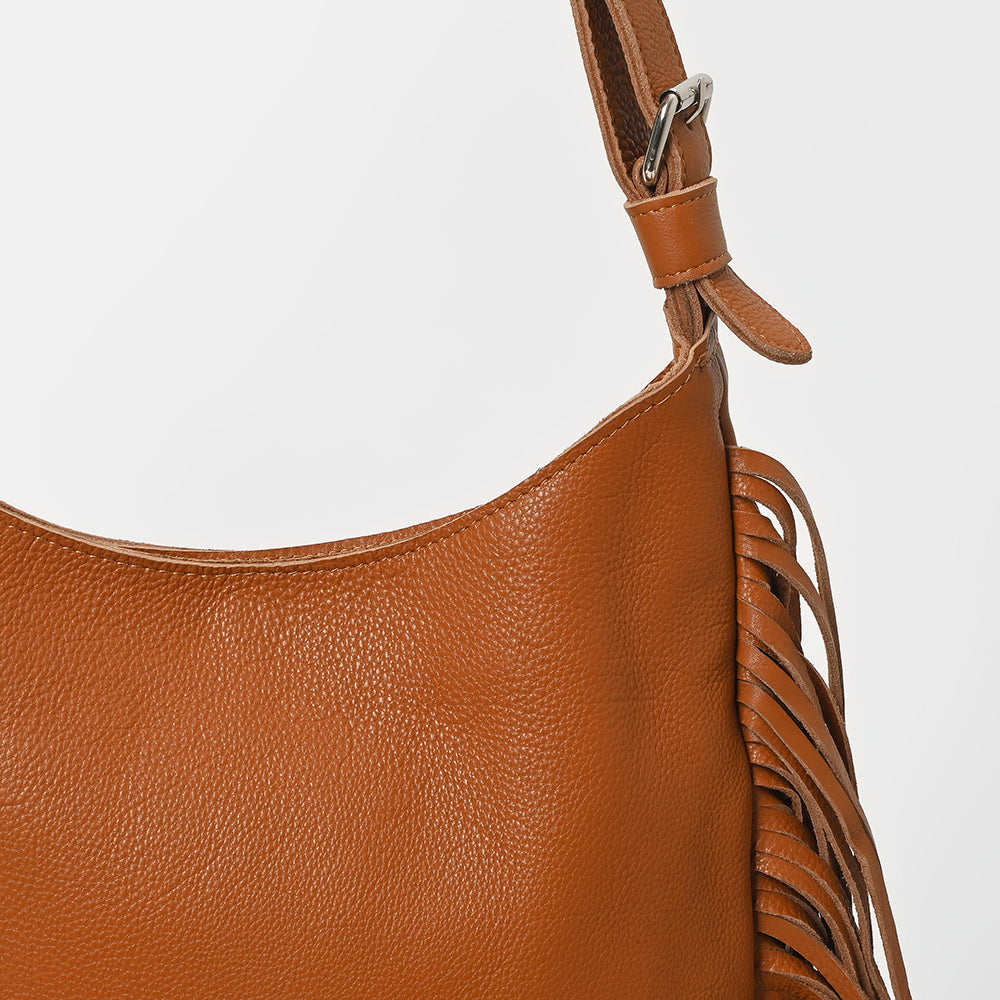 ADBGM892 American Darling Genuine Leather Western Fringe Hobo Bag