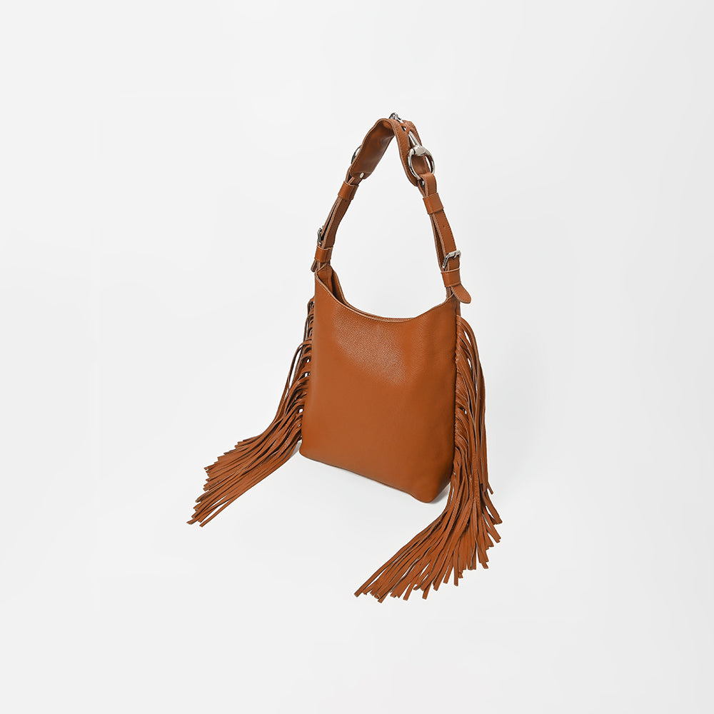 ADBGM892 American Darling Genuine Leather Western Fringe Hobo Bag