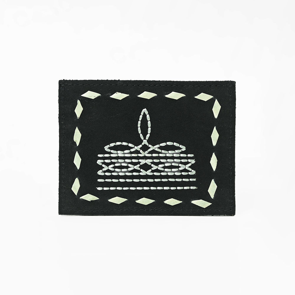 ADCCG110 American Darling Western Embroidered Genuine Leather Card Holder