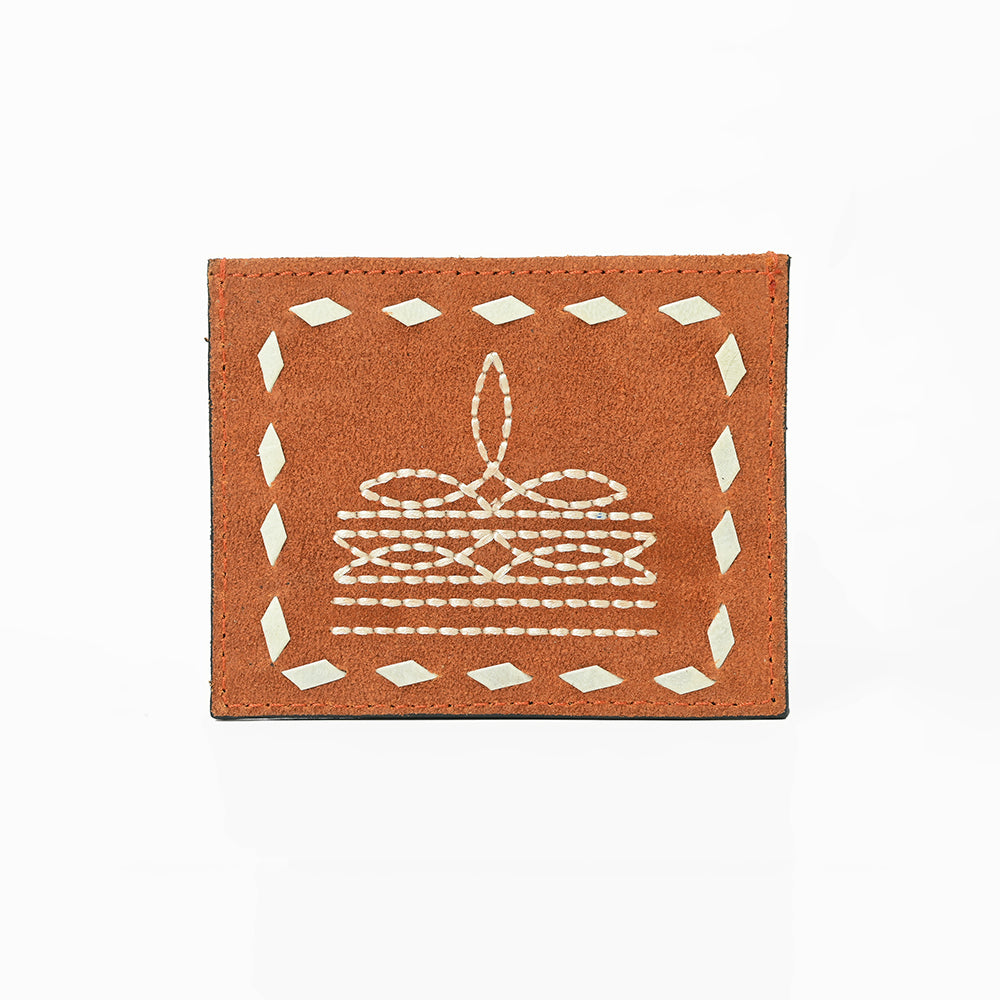 ADCCG110 American Darling Western Embroidered Genuine Leather Card Holder