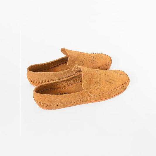 ADFT186 Western Embroidered Genuine Leather Moccasins American Darling