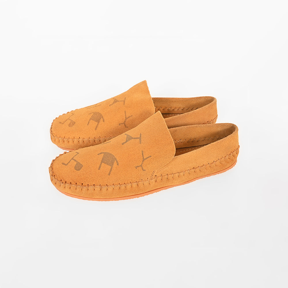 ADFT186 Western Embroidered Genuine Leather Moccasins American Darling