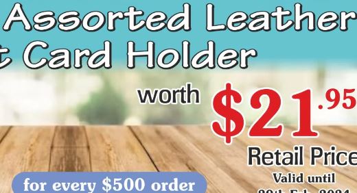 Assorted Gift with purchase - leather wallet/key chain