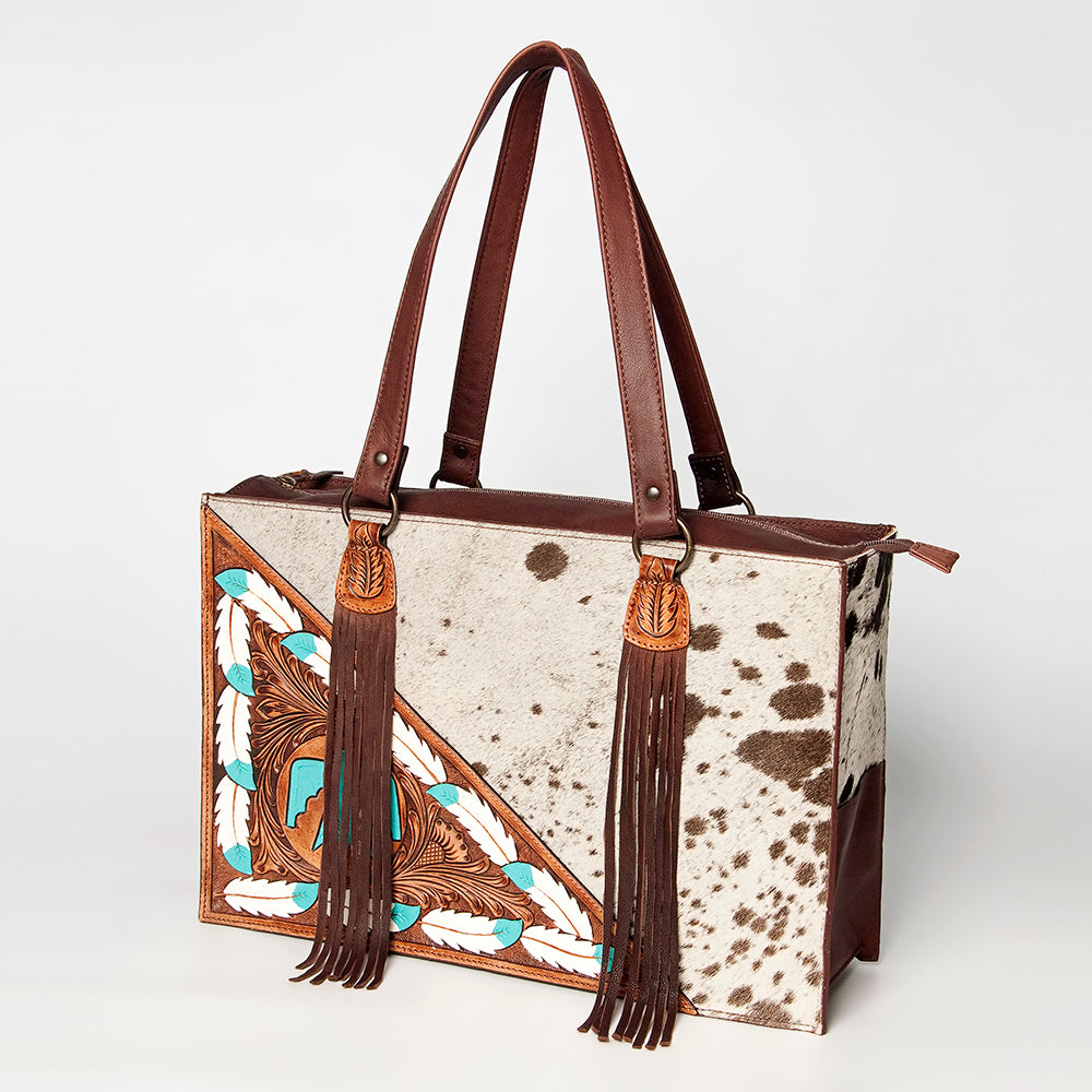 LC-ADBGZ201D Tote Hair On Genuine Western Leather Women Bag