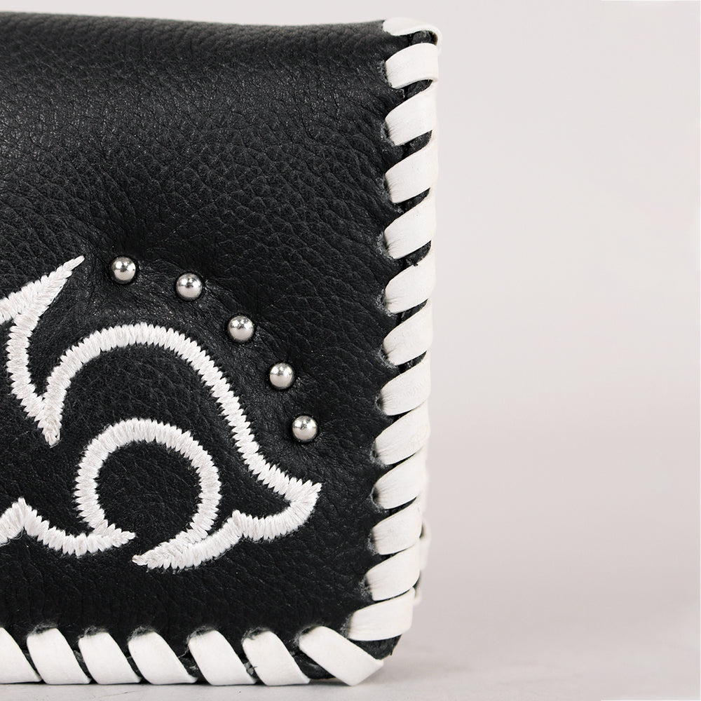 Midnight Rodeo Black Genuine Leather Wallet