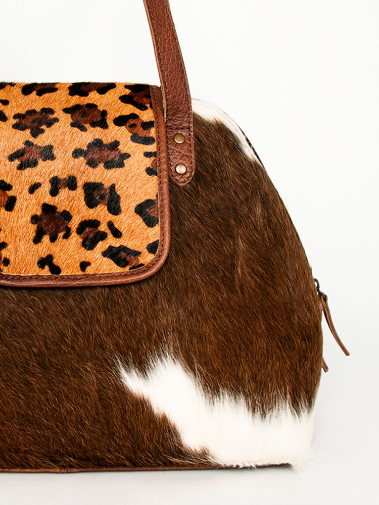 ADBG881A American Darling Western Tote Bag with Premium Hair-On Cowhide and Genuine Leather