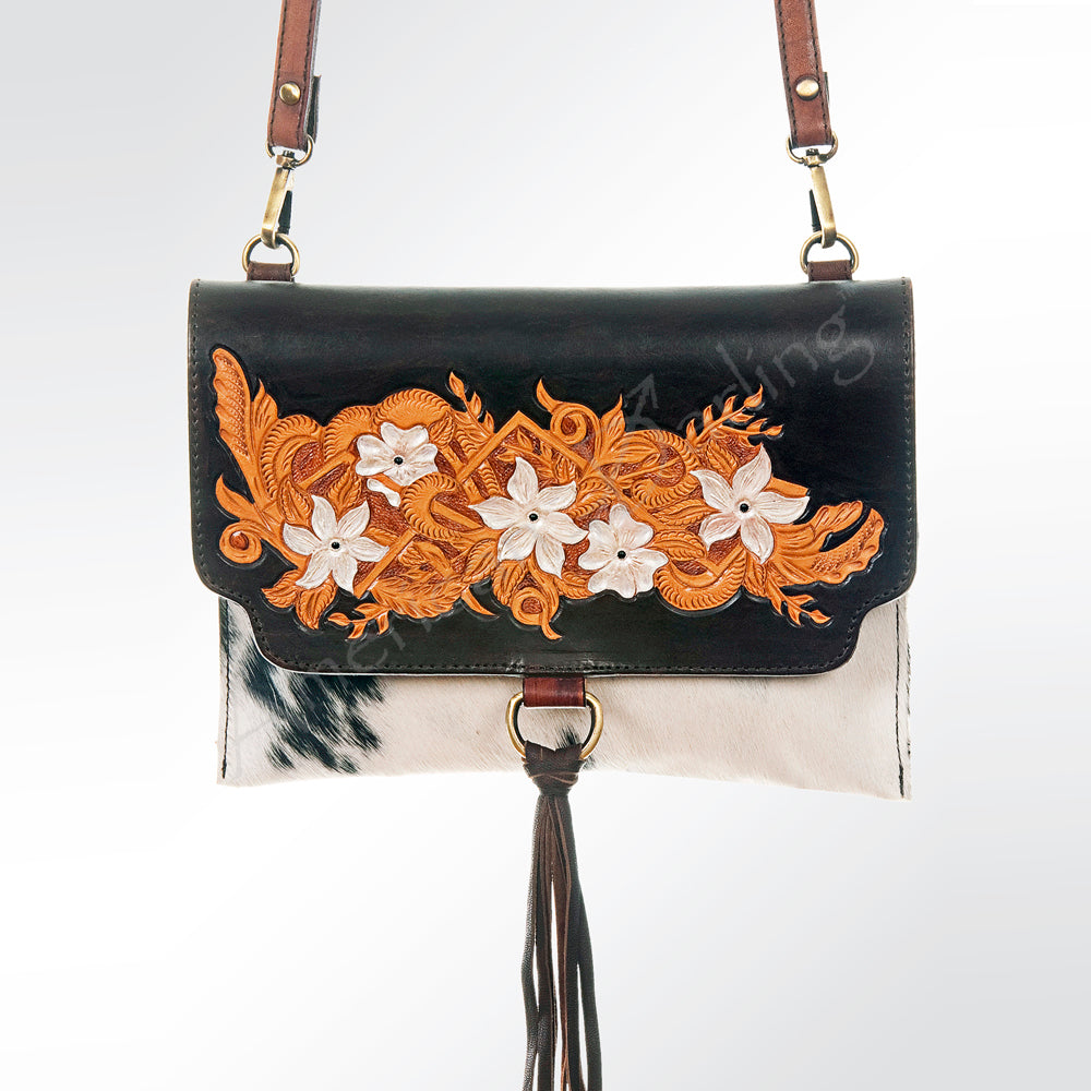 ADBGI116 Crossbody Hair On Genuine Western Leather Women Bag
