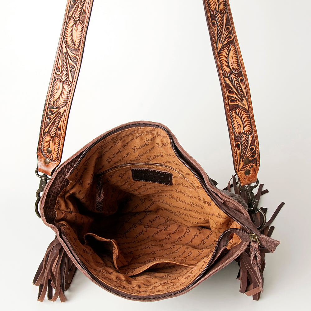 LC-ADBGZ255B Crossbody Genuine Western Leather Women Bag