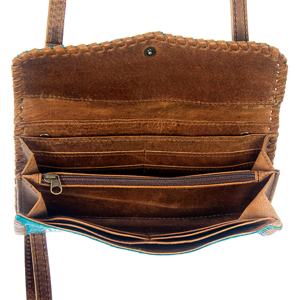 ADBG514 American Darling Handcrafted Hair-On Cowhide & Leather Small Cross body Bag