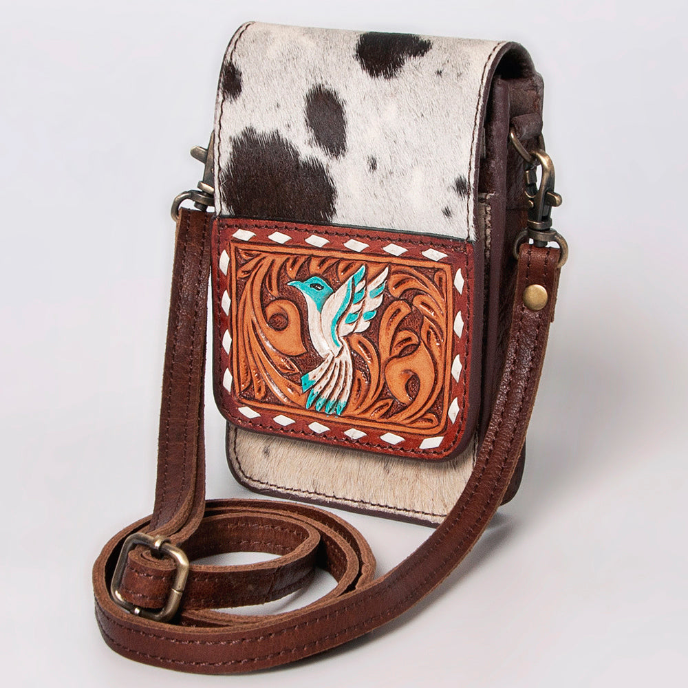 LC-ADBGF112 CellPhone Holder Genuine Western Leather Women Bag
