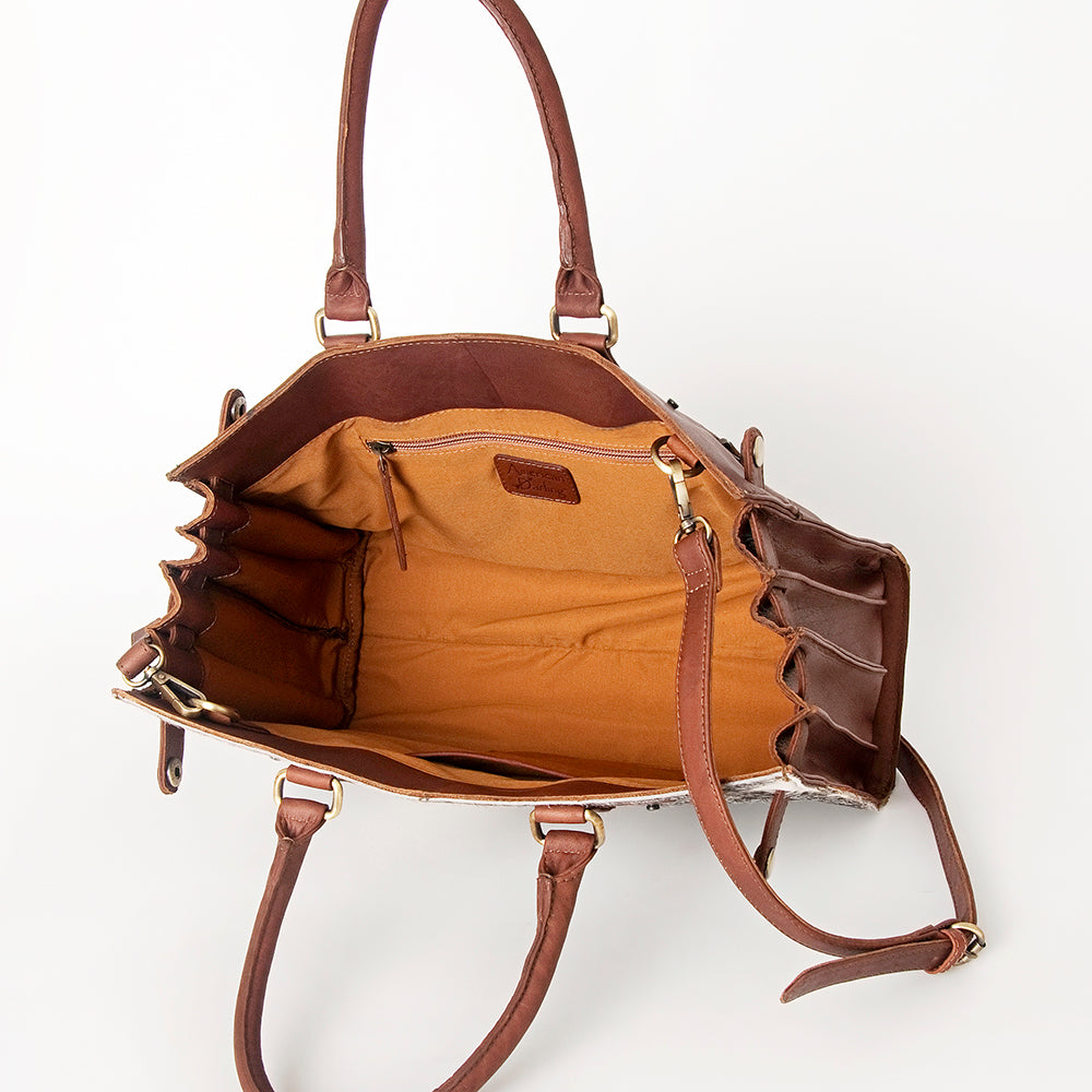 LC-ADBGI191 Tote Hair On Genuine Western Leather Women Bag