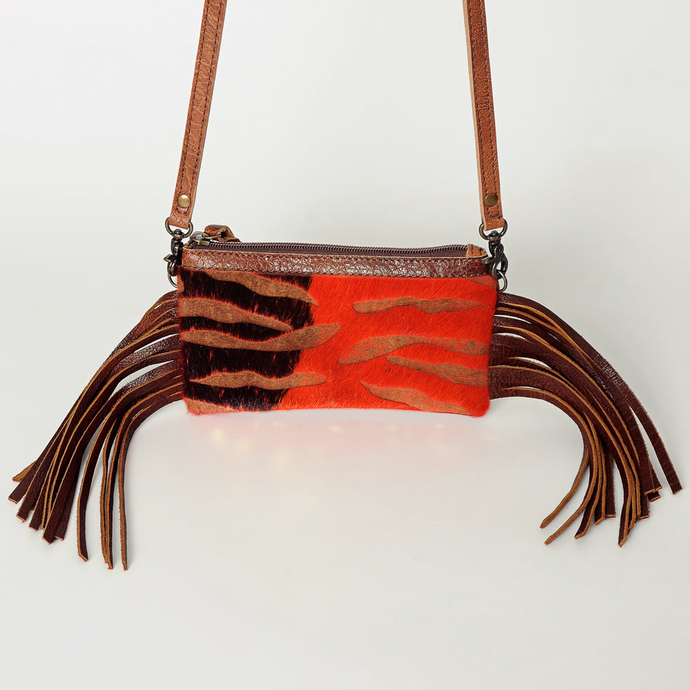 LC-ADBGS142 Hair-On Mini Crossbody - Western Leather Purse with Adjustable Strap