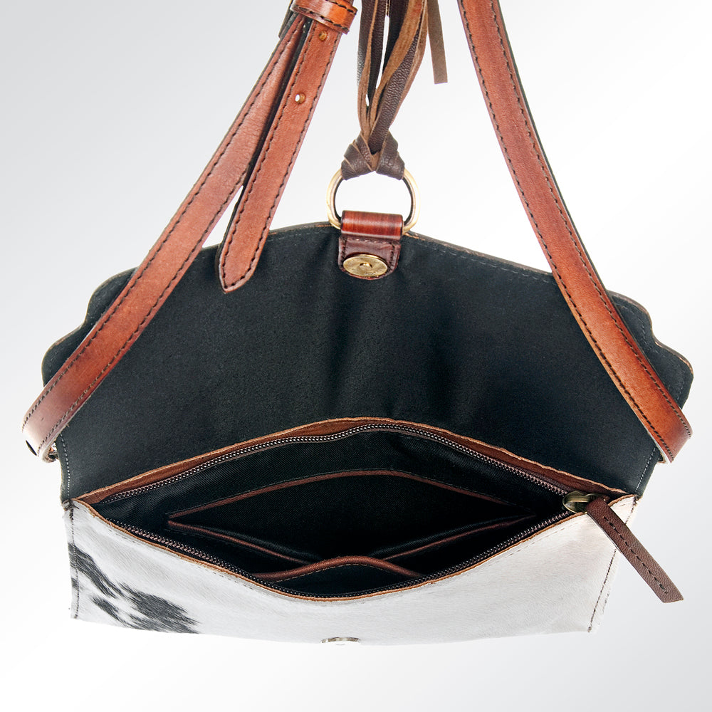 ADBGI116 Crossbody Hair On Genuine Western Leather Women Bag