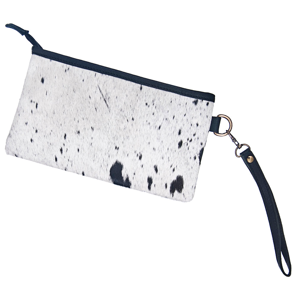 ADBG344 American Darling Genuine Hair On Hide Pattern Leather Western Wristlet