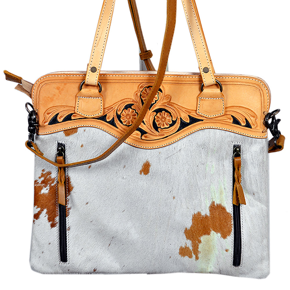 LC-ADBGS111TAW Tote Genuine Western Leather Women Bag
