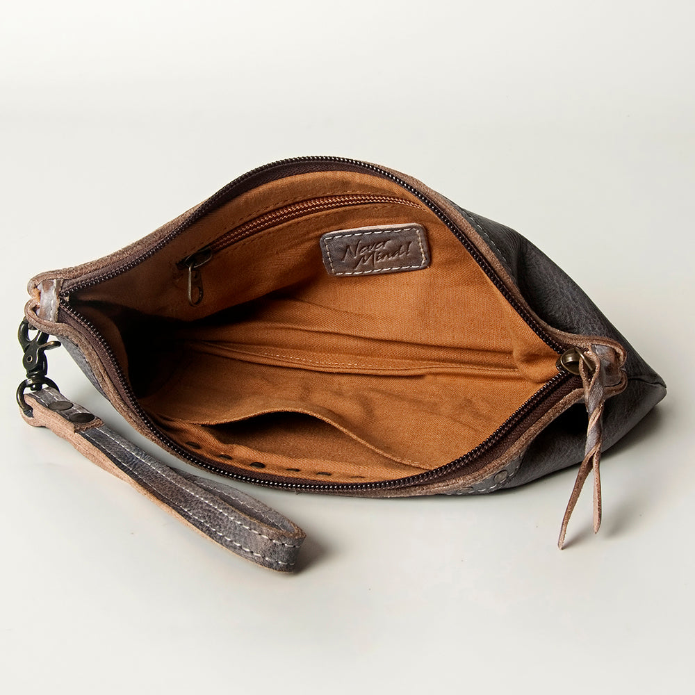 LC-NMBG101 Wristlet Genuine Leather women bag western Bag