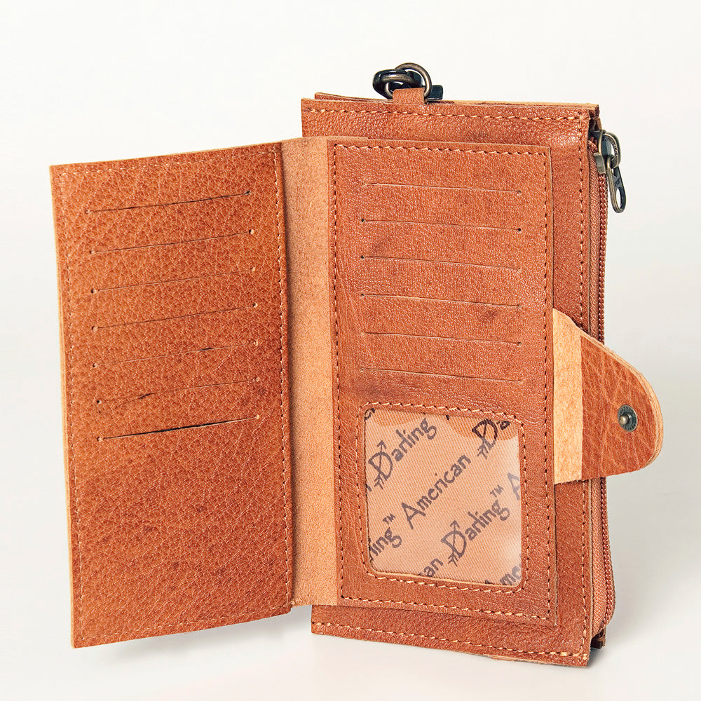 ADBG811 American Darling Handcrafted Leather Wristlet bag - Premium Full Grain Western Purse