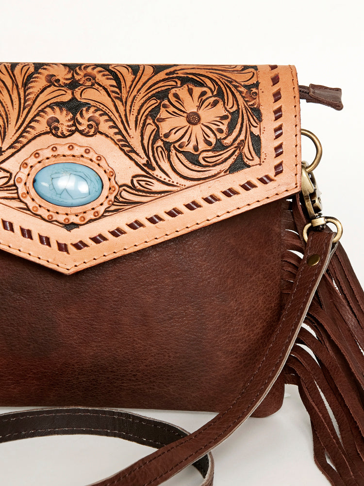 LC-ADBGD122 Envelope Genuine Western Leather Women Bag