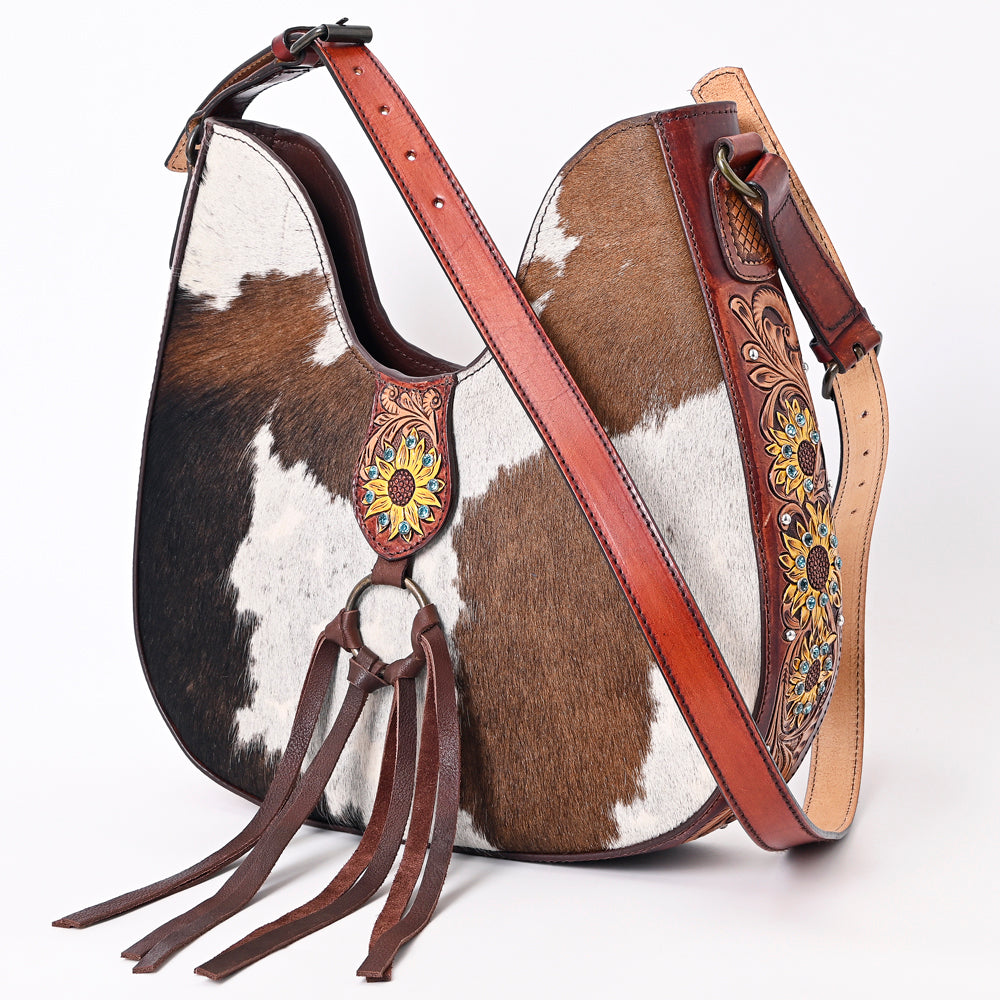 LC-ADBGF125A Hobo Hair On Genuine Western Leather Women Bag