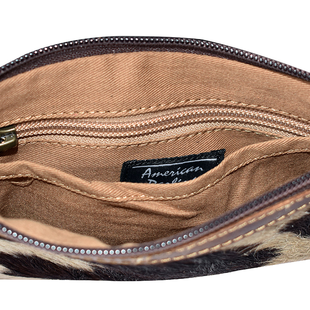 LC-ADBGS142 Hair-On Mini Crossbody - Western Leather Purse with Adjustable Strap