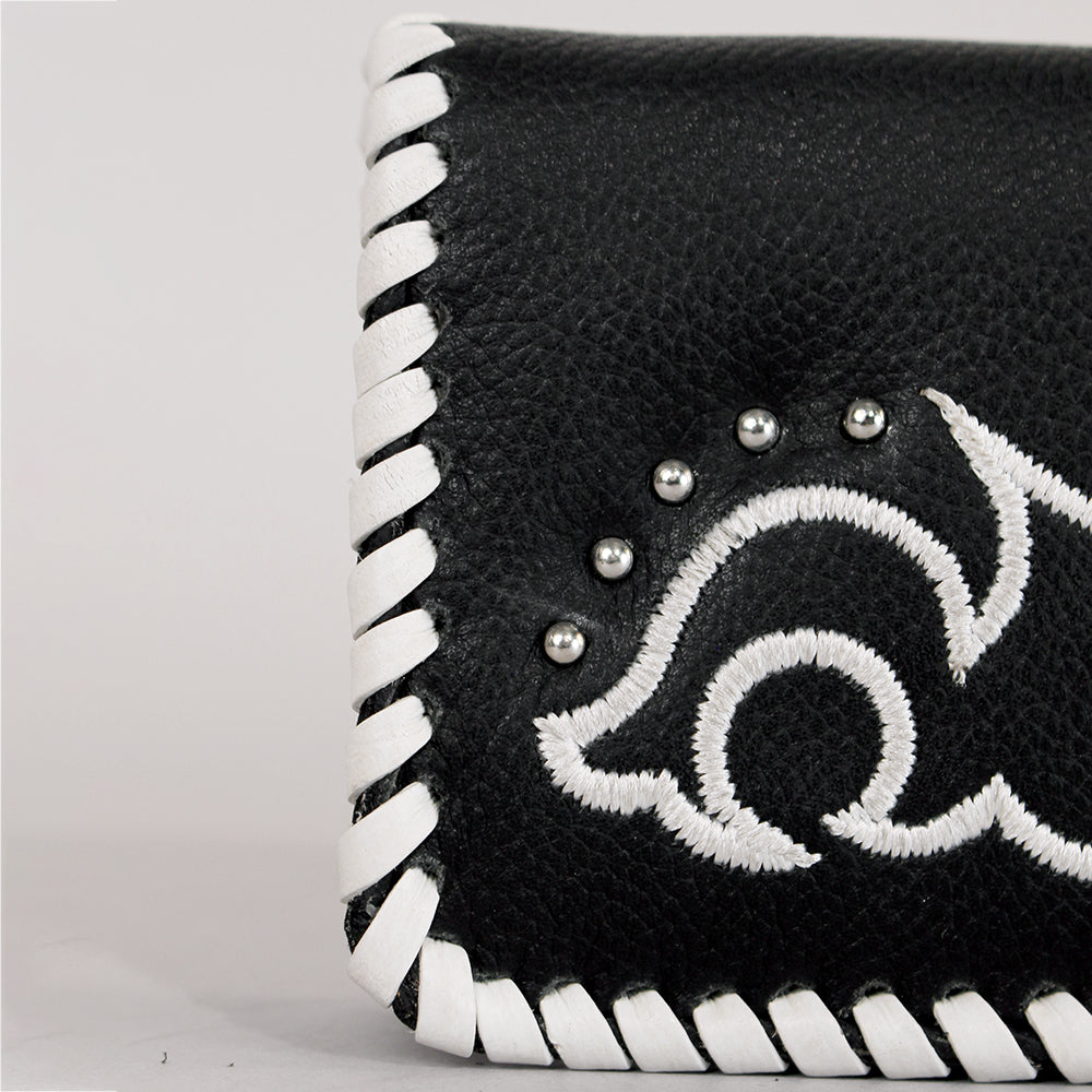 Midnight Rodeo Black Genuine Leather Wallet