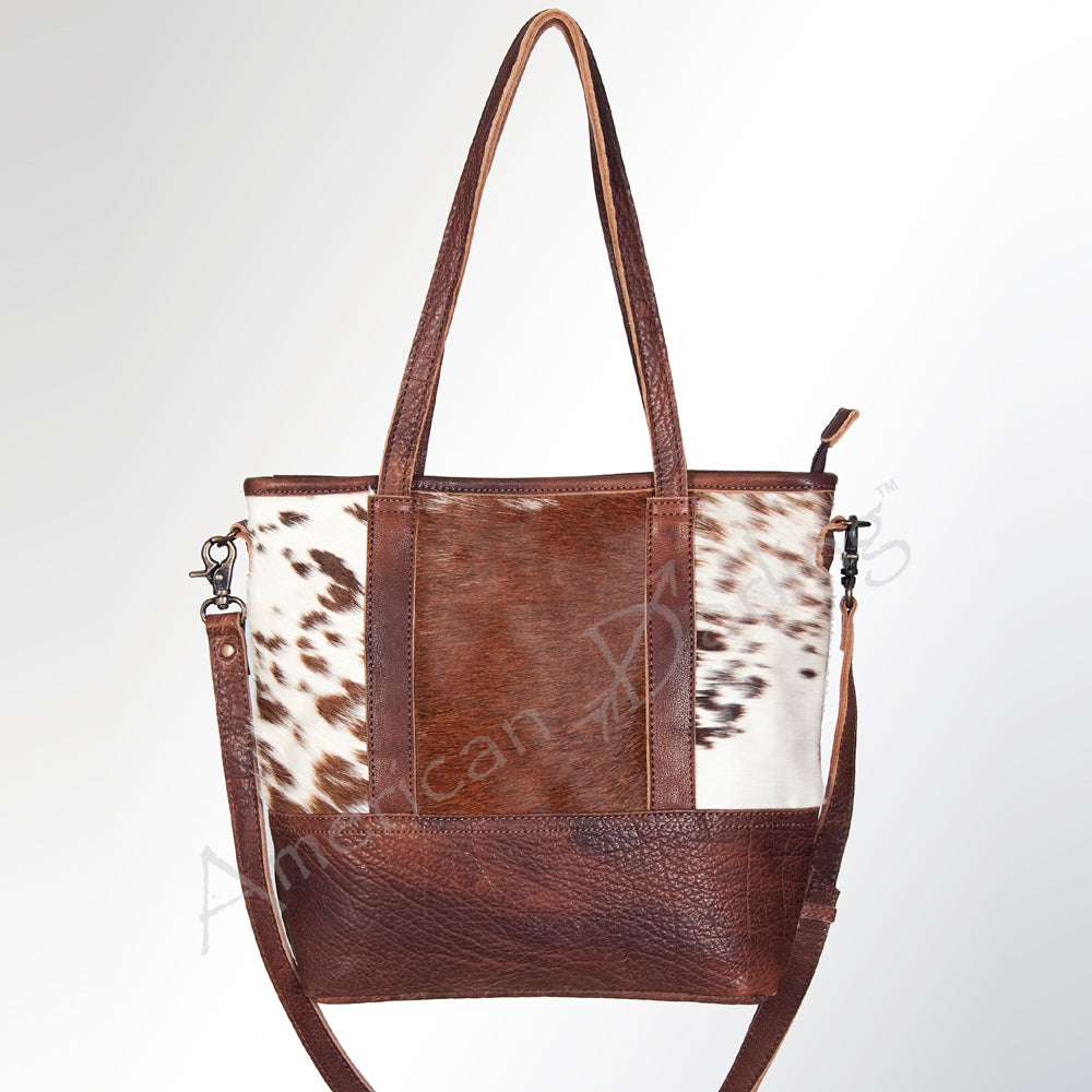 LC-ADBGS162BRW Tote Hair On Genuine Western Leather Women Bag