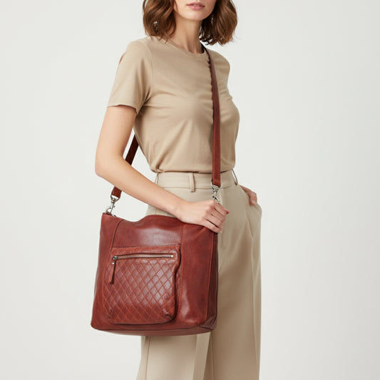 SWC180 Fiorente - Full Grain Leather Hobo