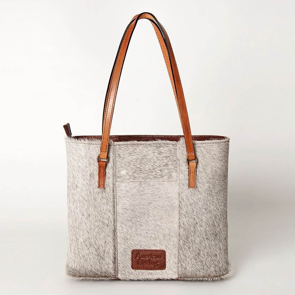 ADBG895 American Darling Hair on Hide Cowhide Tote & Hand Tooled Leather Bag
