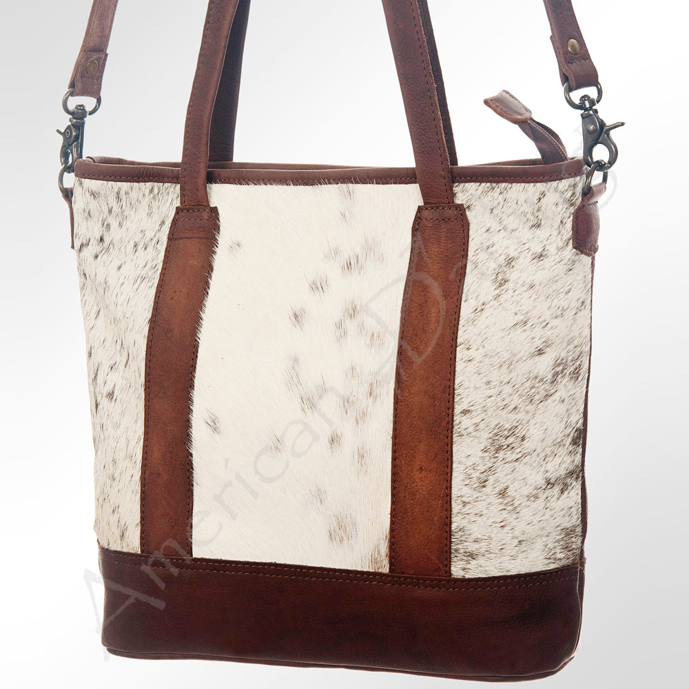 LC-ADBGS176BRW Tote Hair On Genuine Western Leather Women Bag