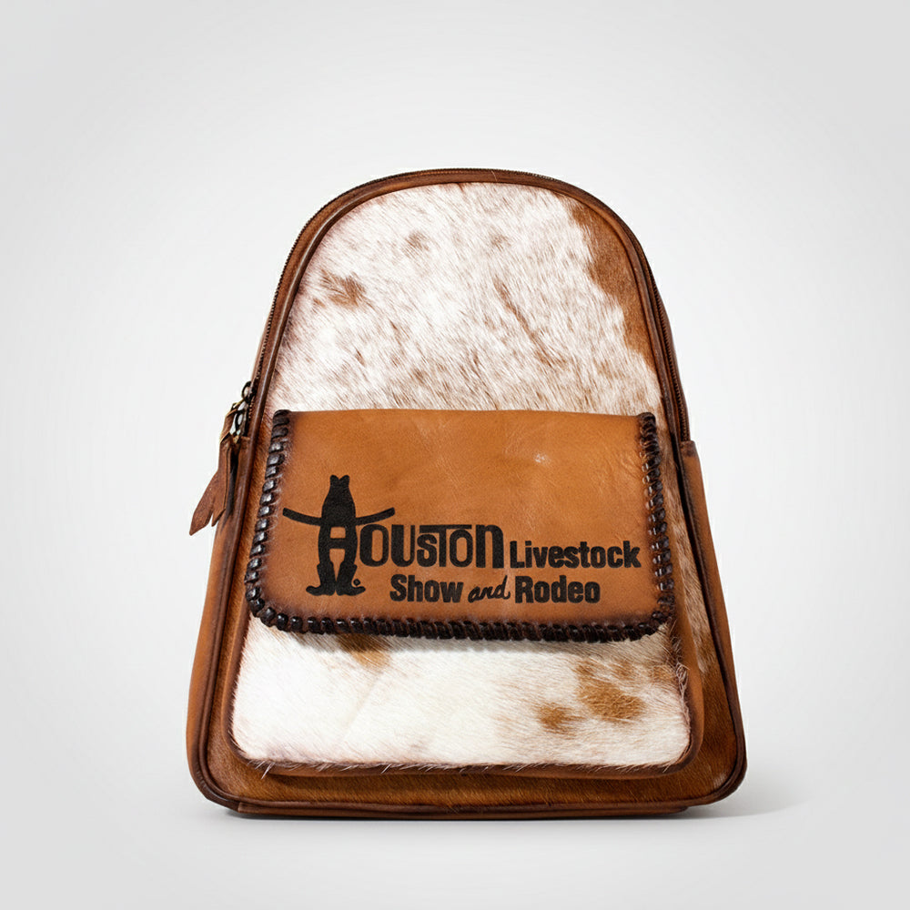 Pecan Rodeo Genuine Hair on Leather Backpack