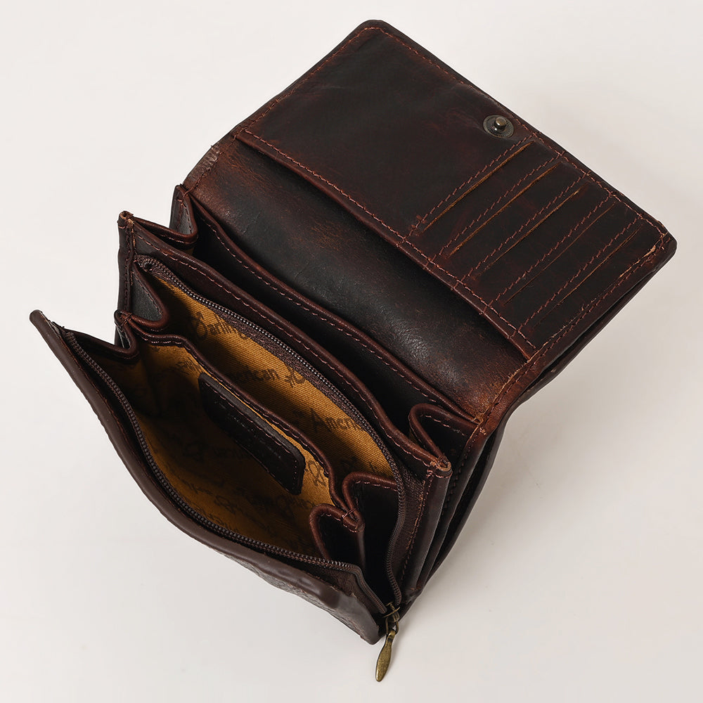 ADBGZ391 Wallet Genuine Western Leather Women Bag