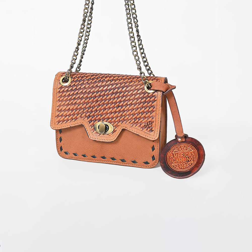 ADBGZ968 American Darling Genuine Leather Hand Tooled Crossbody