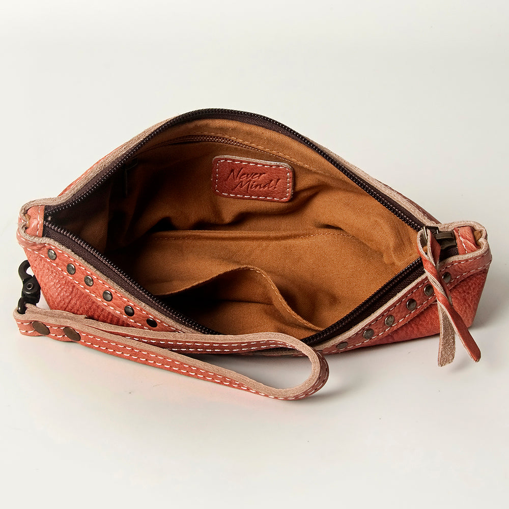 LC-NMBG101 Wristlet Genuine Leather women bag western Bag