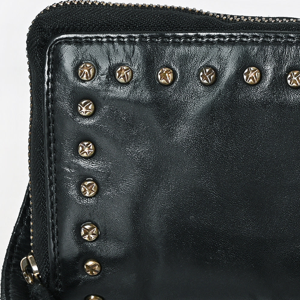 SWC212 Cuorina - Luxury Leather Riveted Wristlet