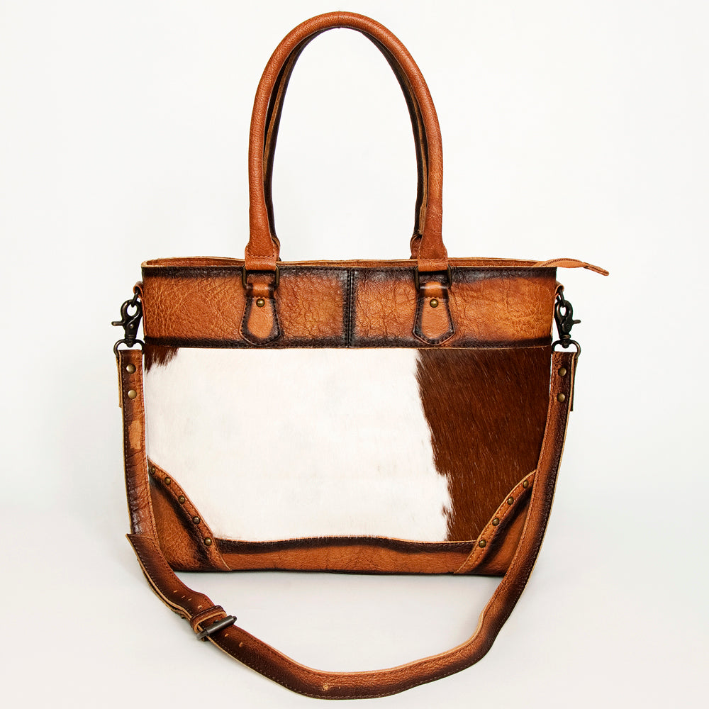 ADBG1034 American Darling Hair-On Cowhide Western Tote Bag Genuine Leather Shoulder Purse
