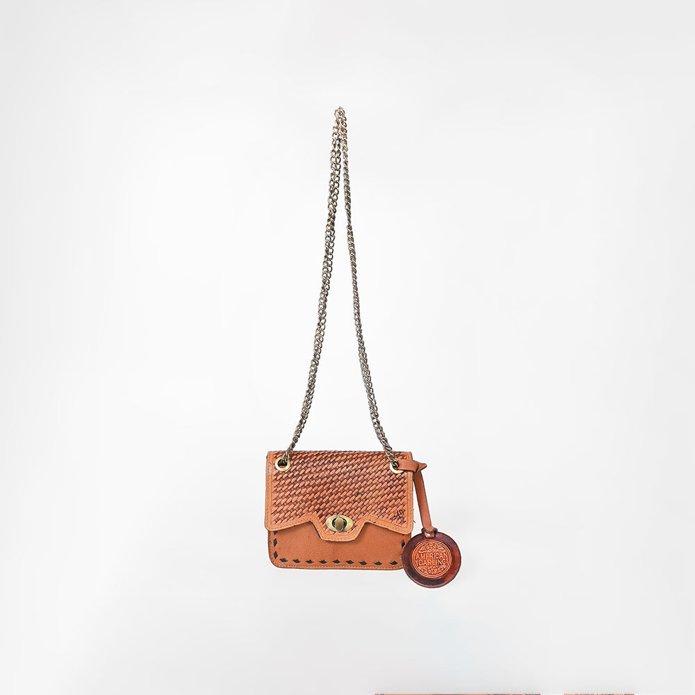 ADBGZ968 American Darling Genuine Leather Hand Tooled Crossbody