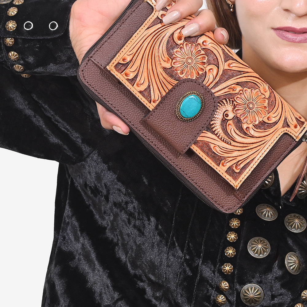 OHG137 Wallet Genuine Leather women bag western Bag
