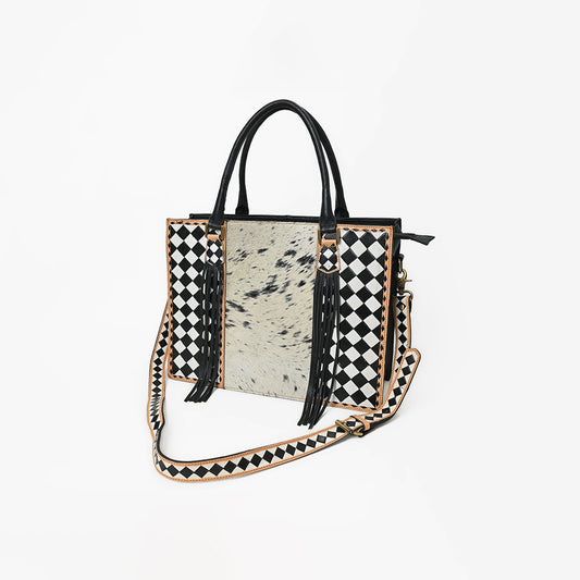 OHG211 Tote Hair on Genuine Western Leather Women Bag