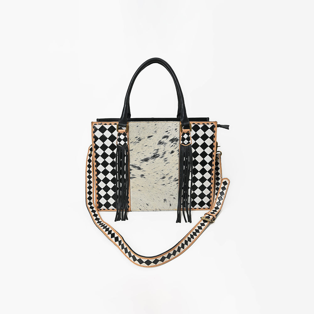 OHG211 Tote Hair on Genuine Western Leather Women Bag