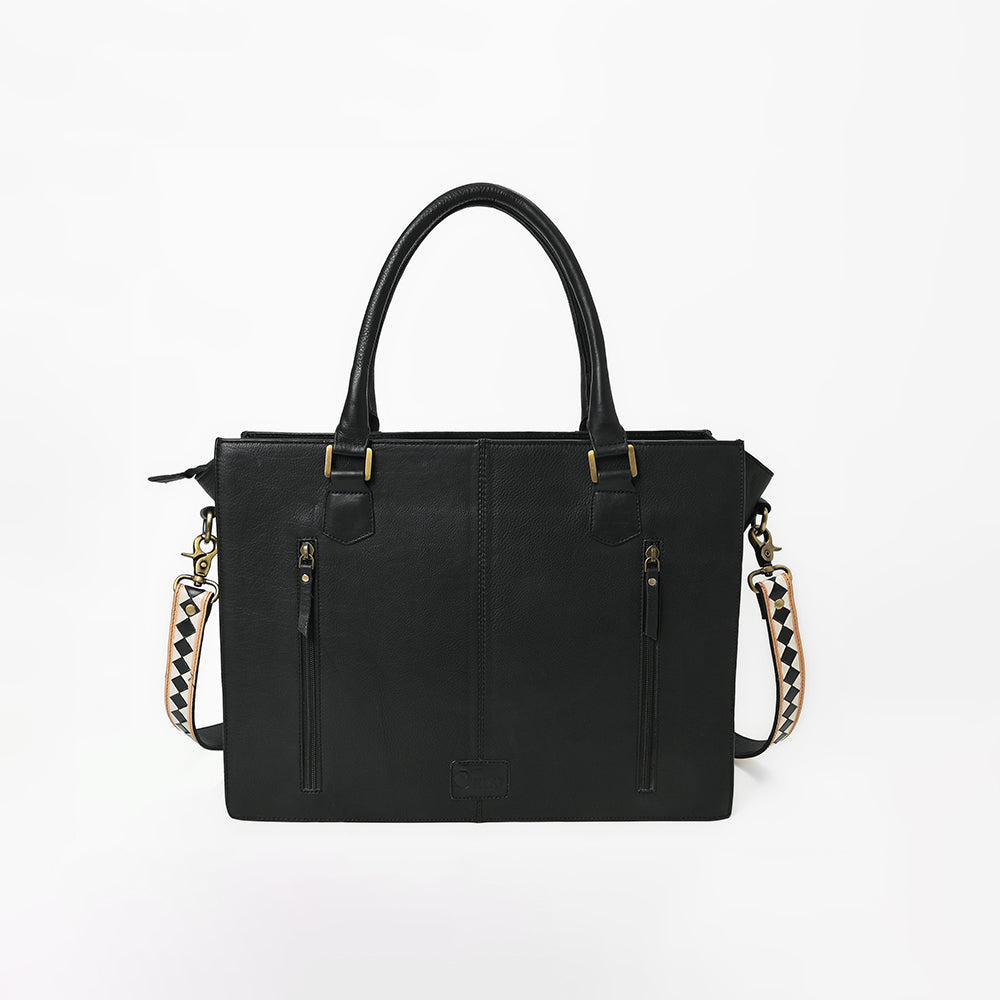 OHG211 Tote Hair on Genuine Western Leather Women Bag